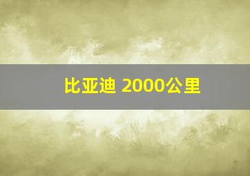 比亚迪 2000公里